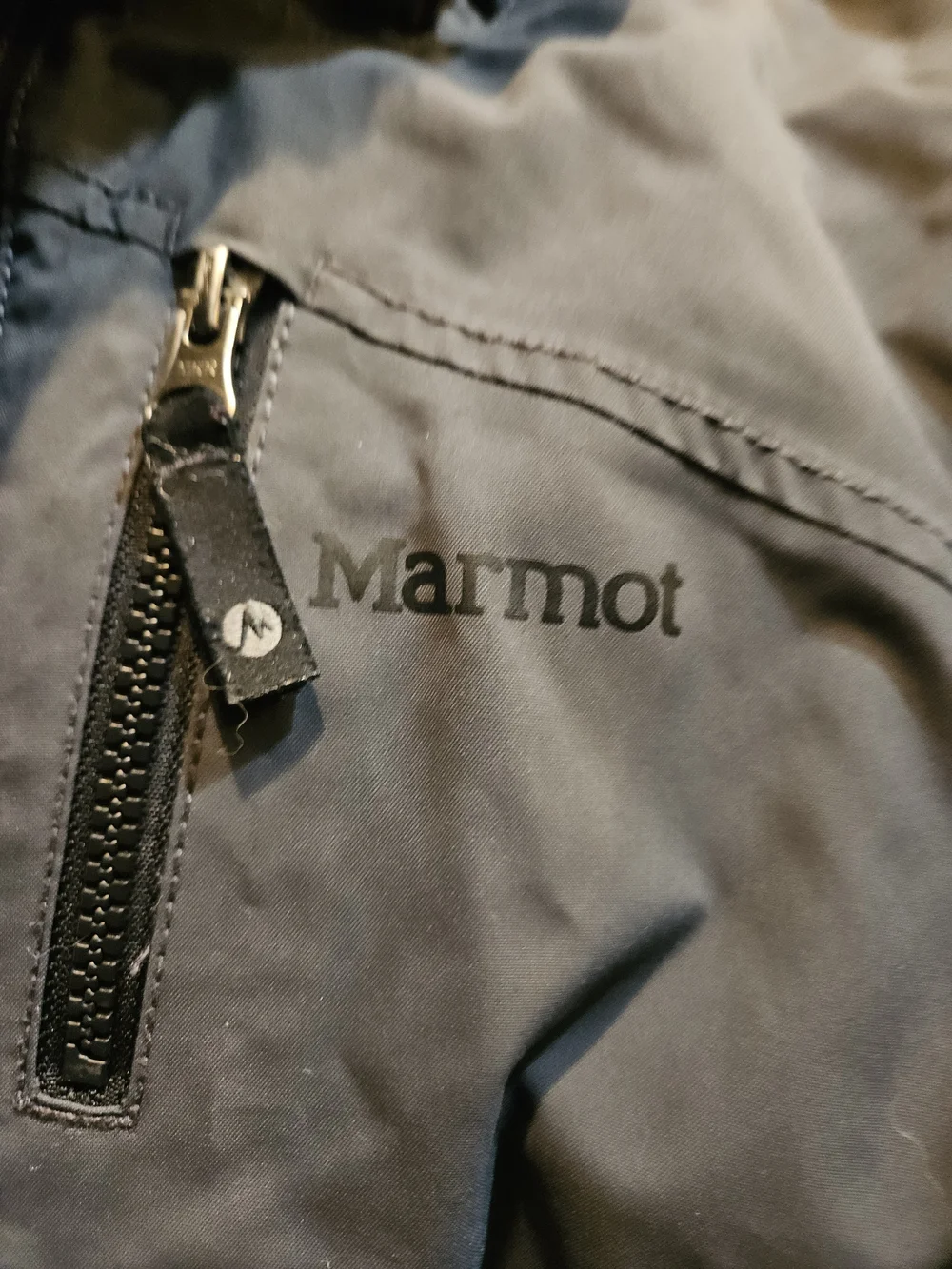 Boy's Marmot Hooded Jacket in Gray
